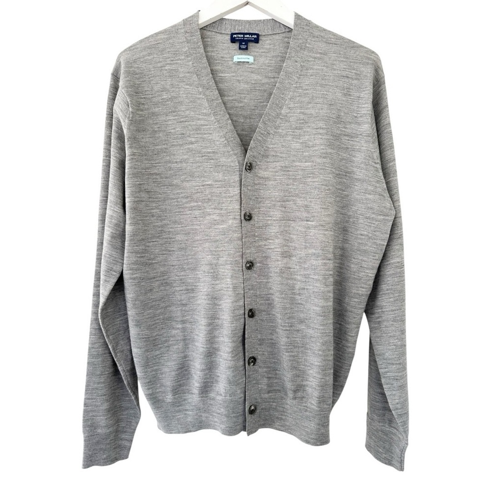 Peter Millar Gray Excursion Flex Cardigan - image 7
